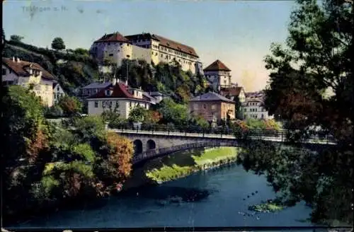 Ak Tübingen am Neckar, Teilansicht