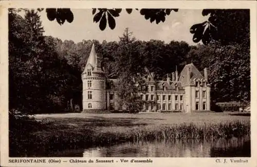 Ak Sérifontaine Oise, Schloss Saussart