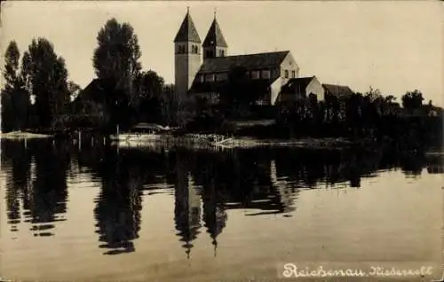 Foto Ak Niederzell Insel Reichenau Bodensee, Kirche