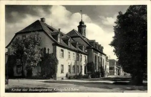 Ak Königsfeld im Schwarzwald Baden, Kirche der Brüdergemeine