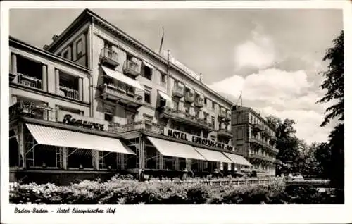 Ak Baden Baden, Hotel Europäischer Hof, Außenansicht