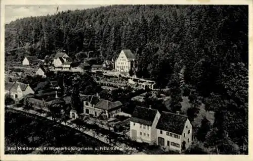 Ak Bad Niedernau Rottenburg am Neckar, Kriegererholungsheim und Fritz-Keller Haus