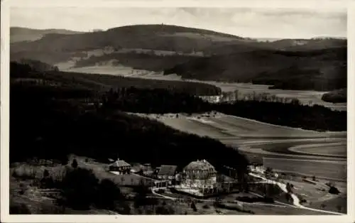 Ak Traifelberg Honau Lichtenstein in Baden Württemberg, Panorama, Alb-Hotel