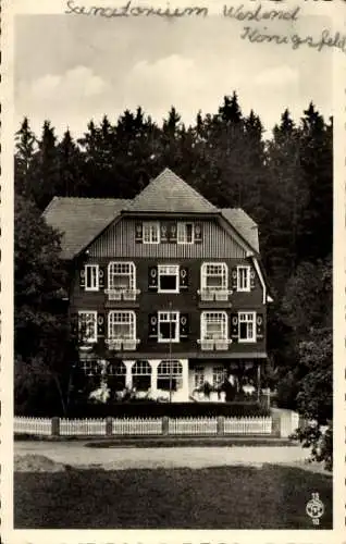 Ak Königsfeld im Schwarzwald Baden, Sanatorium Westend, Dr. Schall