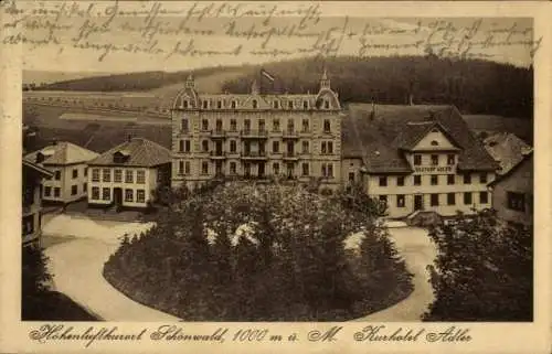 Ak Schönwald im Schwarzwald, Kurhotel Adler