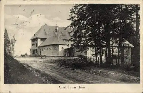 Ak Feldberg im Schwarzwald, Jugendheim, Anfahrt zum Heim