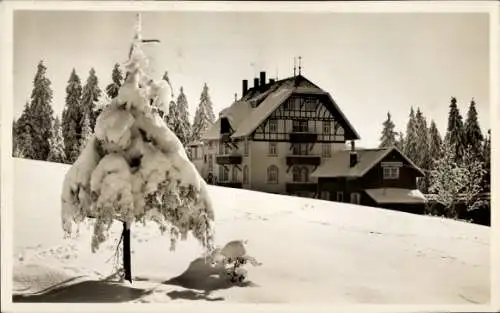 Ak Todtnau im Schwarzwald, Notschrei, Gasthaus, Winter