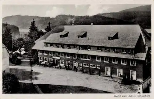 Ak Schluchsee im Schwarzwald, Hotel Fremdenheim zum Schiff