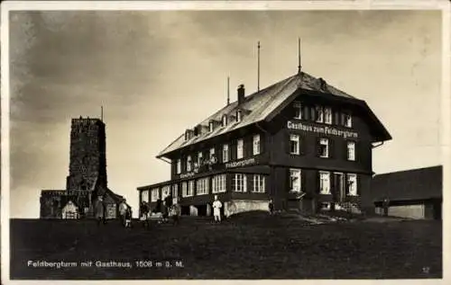 Ak Feldberg im Schwarzwald, Gasthaus zum Feldbergturm