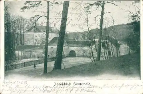 Ak Berlin Zehlendof Dahlem, Jagdschloss Grunewald