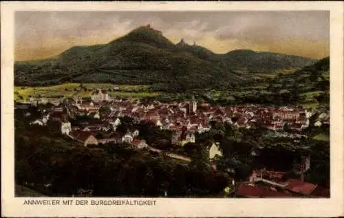 Ak Annweiler am Trifels Pfalz, Panorama, Burgdreifaltigkeit