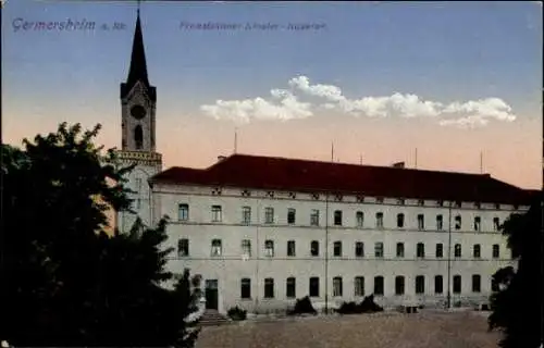 Ak Germersheim am Rhein, Franziskaner-Kloster-Kaserne, Kirchturm