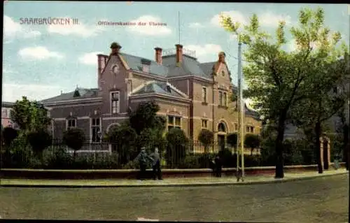 Ak Saarbrücken im Saarland, Offizierskasino der Ulanen