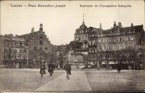 Ak Landau in der Pfalz, Max Joseph Platz