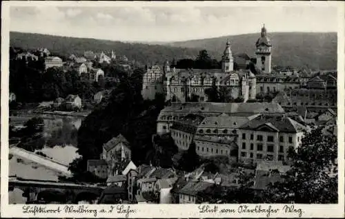 Ak Weilburg an der Lahn Hessen, Blick vom Odersbacher Weg