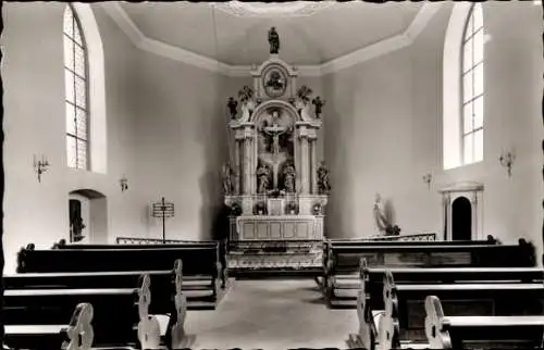 Ak Oberursel im Taunus Hessen, Hospitalkirche, Innenansicht