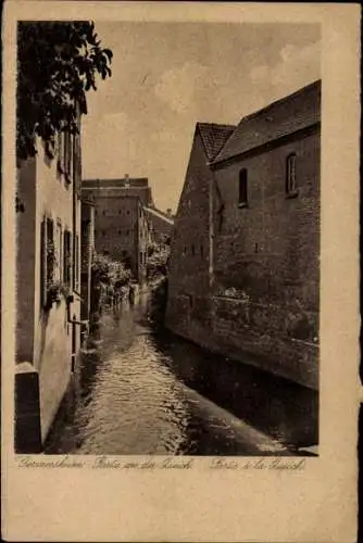 Ak Germersheim am Rhein, an der Queich