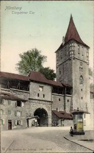 Ak Nürnberg in Mittelfranken, Tiergärtner Tor