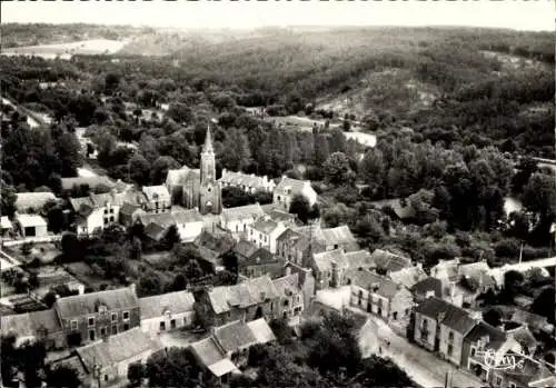 Ak Saint Congard Morbihan, Luftbild der Stadt