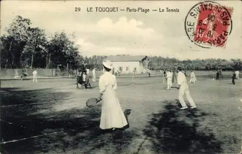 Ak Le Touquet Paris Plage Pas de Calais, Tennis