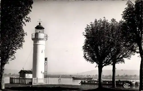 Ak Quillebeuf sur Seine Eure, Le Phare