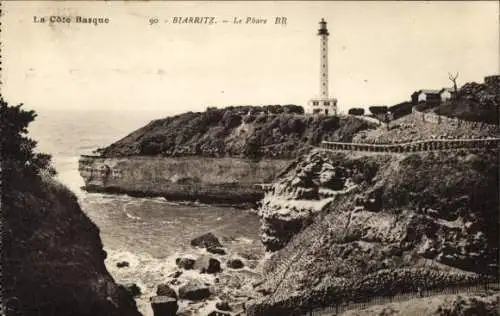 Ak Biarritz Pyrénées Atlantiques, Le Phare