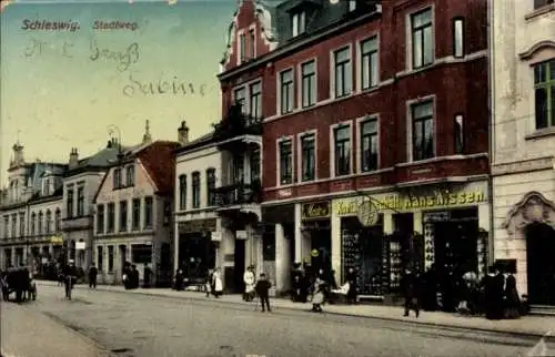 Ak Schleswig an der Schlei, Stadtweg, Geschäft