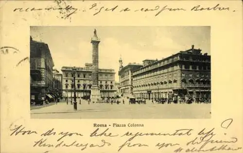 Ak Rom Rom Latium, Piazza Colonna