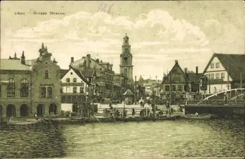Ak Liepaja Libau Lettland, Große Straße