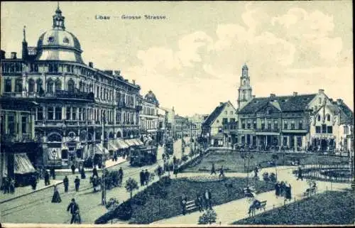 Ak Liepaja Libau Lettland, Große Straße
