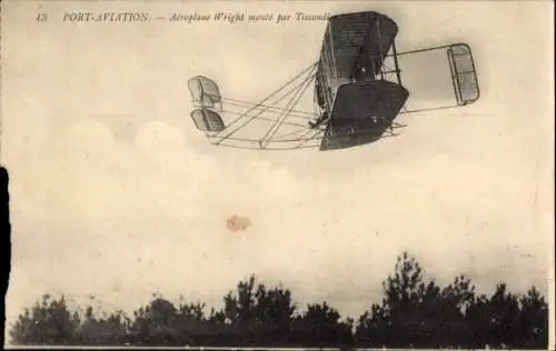 Ak Port-Aviation, von Tissandier zusammengebautes Flugzeug Wright