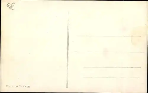 Künstler Ak Französische Kriegsschiffe, Doppeldecker, Fahne