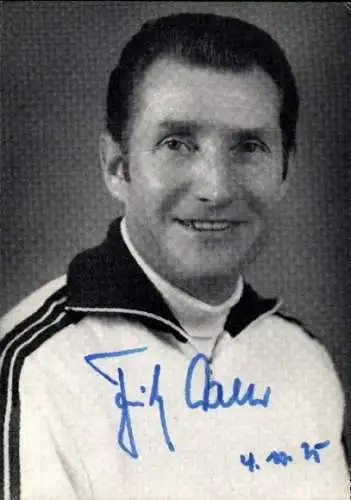 Foto Fußball, Fritz Walter, Autogramm