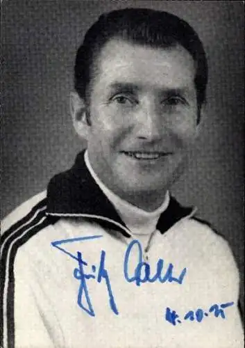 Foto Fußball, Fritz Walter, Autogramm