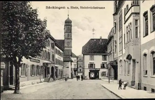 Ak Bad Säckingen am Hochrhein, Steinbrückstraße