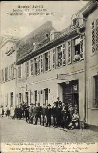 Ak Geisenheim am Rhein Hessen, Gasthof Scholl, Marktstraße 27