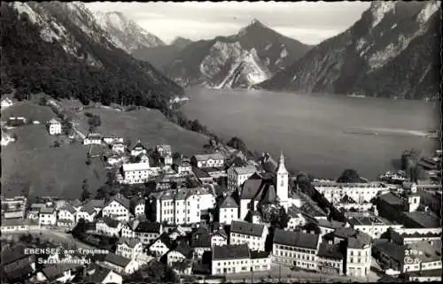 Ak Ebensee am Traunsee Oberösterreich, Teilansicht