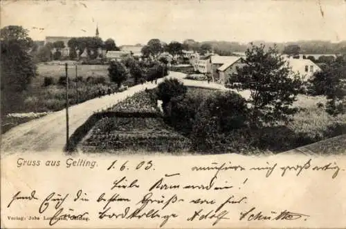 Ak Gelting in Angeln, Teilansicht