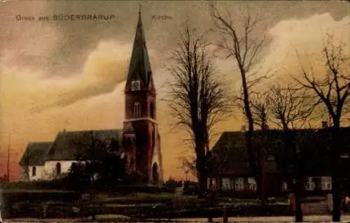 Ak Süderbrarup in Angeln, Kirche