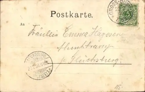 Passepartout Ak Dollerup in Angeln, Bahnhof