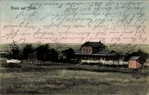 Ak Jübek in Schleswig Holstein, Bahnhof