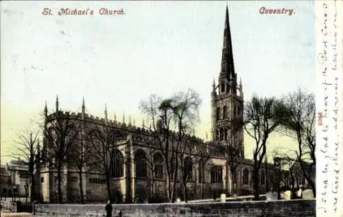 Ak Coventry West Midlands England, St. Michaels Kirche