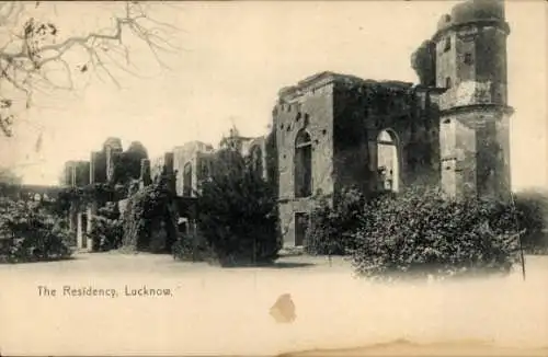 Ak Lucknow Lucknow Indien, Die Residenz