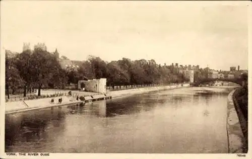 Ak York Yorkshire England, The River Ouse