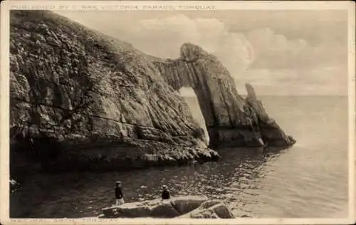 Ak Torquay Devon England, Natural Arch