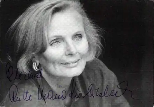 Ak Schauspielerin Ruth Maria Kubitschek, Portrait, Autogramm