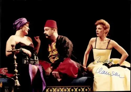 Ak Schauspielerin Andrea Clausen, Theaterszene, Autogramm