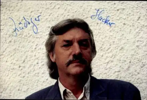 Ak Schauspieler Rüdiger Hecker, Portrait, Autogramm