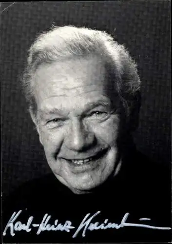 Ak Schauspieler Karl-Heinz Kreienbaum, Portrait, Autogramm