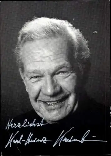 Ak Schauspieler Karl-Heinz Kreienbaum, Portrait, Autogramm